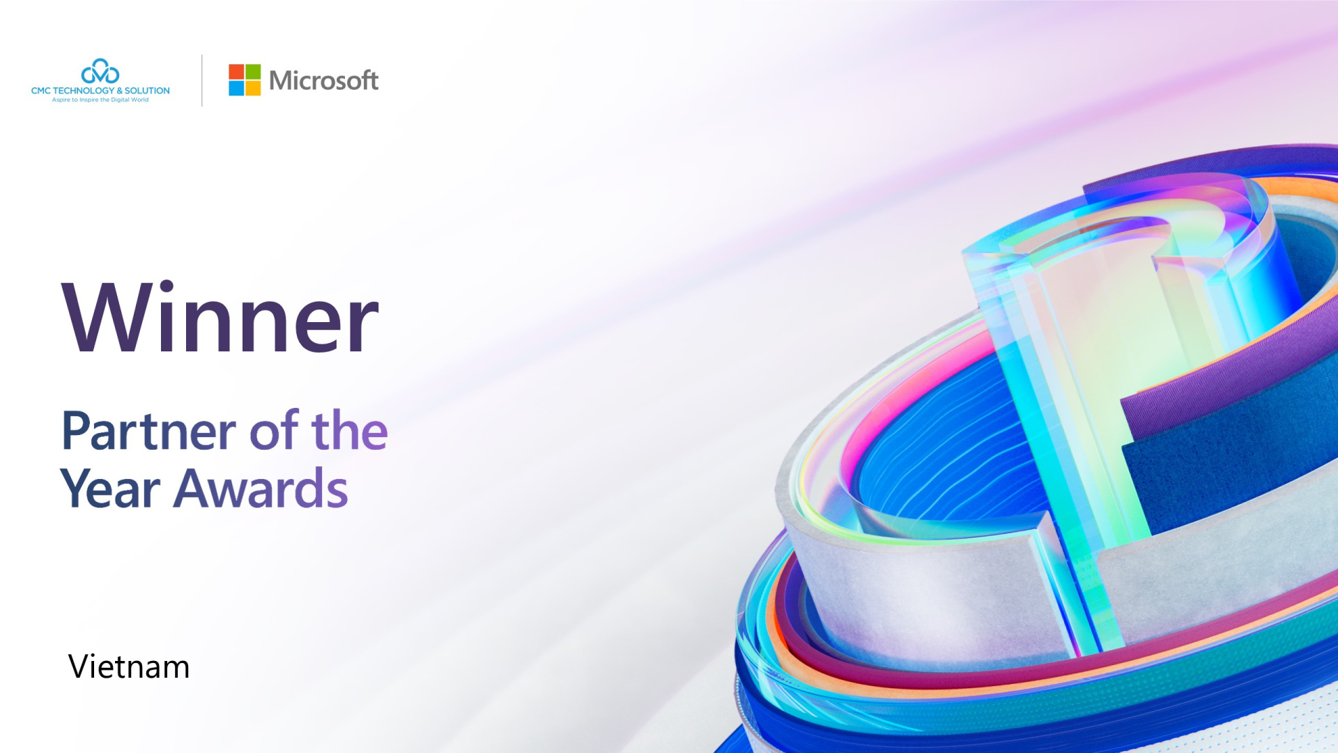 CMC TS is the winner of Microsoft Partner of the Year Awards 2023